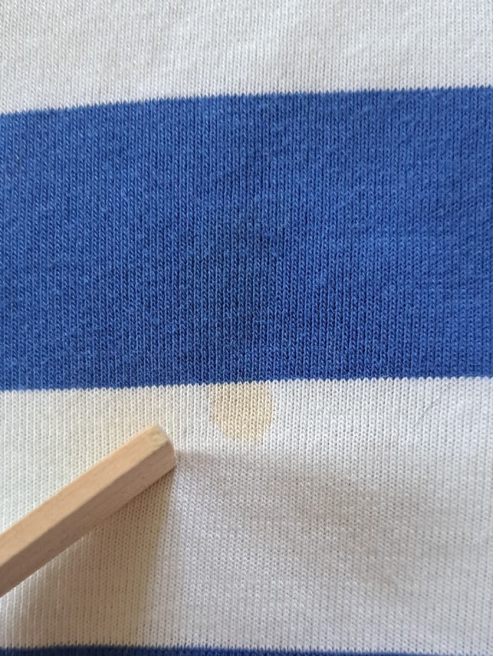 Vintage Sears 1970s Blue & White Striped Preppy Collared Polo Shirt Size M - Picture 6 of 10